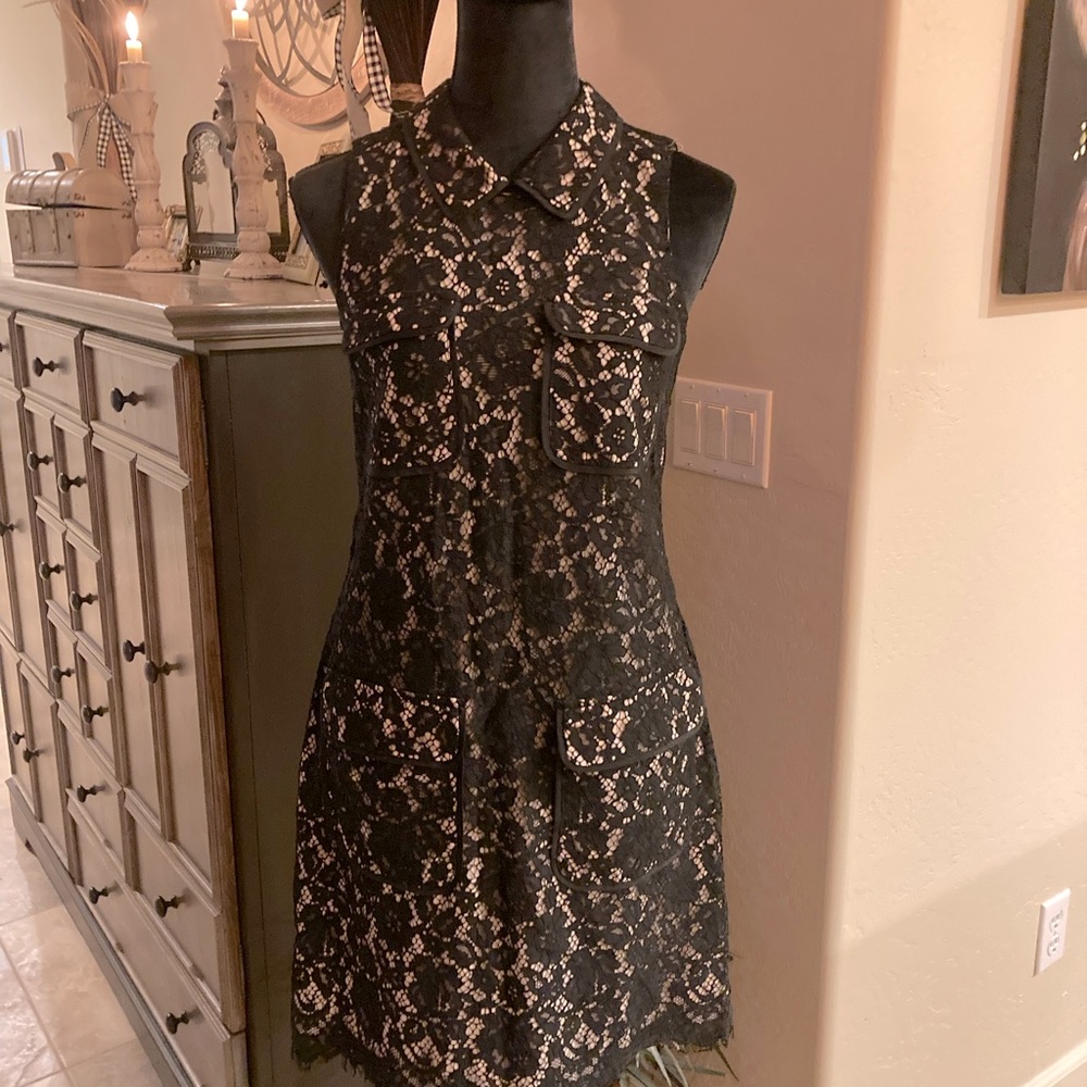 J. Crew Lace Patch Pocket Dress with Collar 4